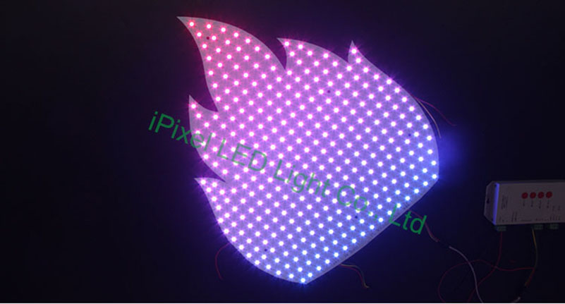 Flame Shape RGB Pixel Panel