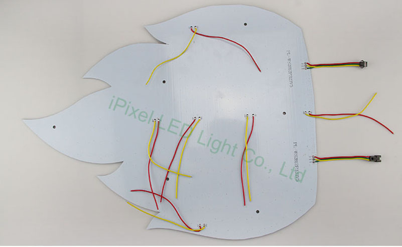 Flame Shape RGB Pixel Panel