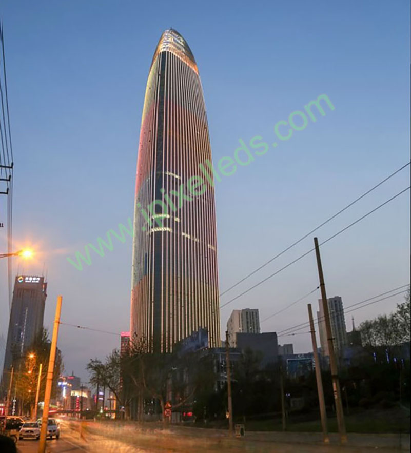 Building Illumination in Jinan Greenland center