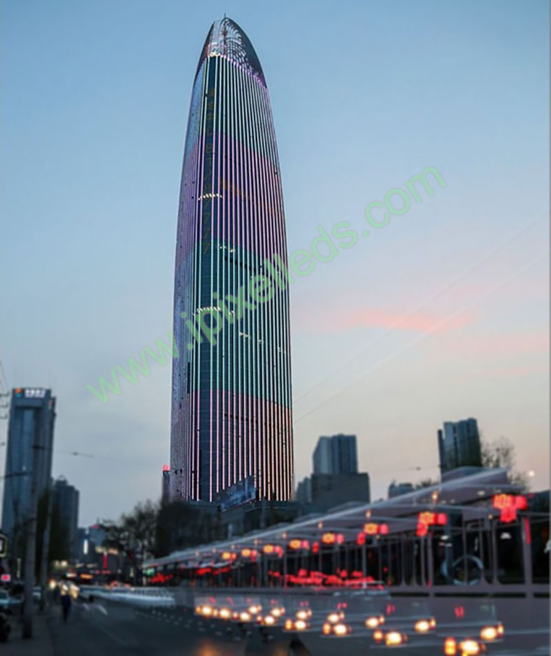 Building Illumination in Jinan Greenland center