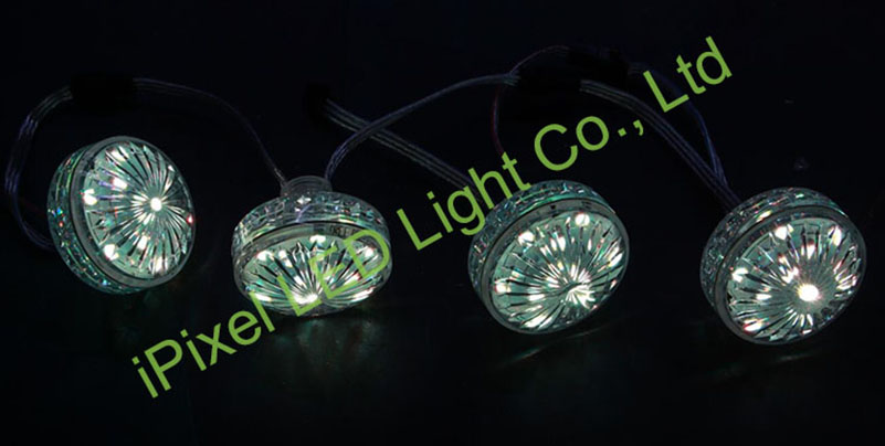 55mm Diameter RGBWW LED pixel light