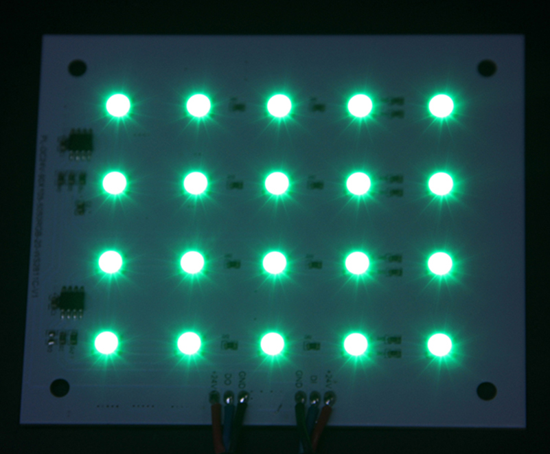 WS2811 DC24v 4X5 leds rigid matrix