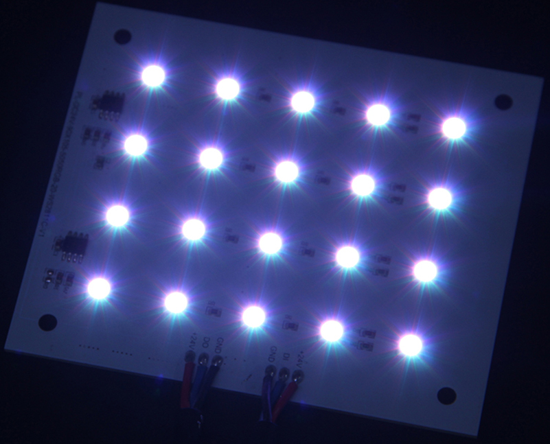 WS2811 DC24v 4X5 leds rigid matrix