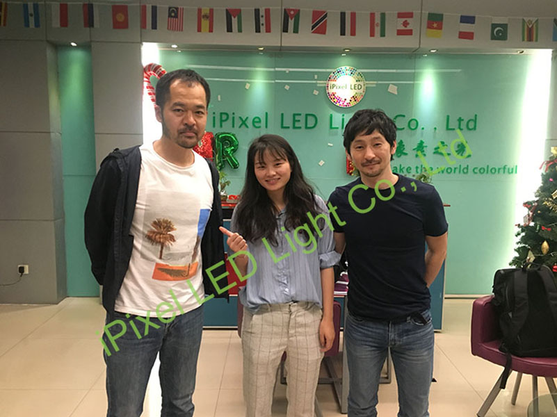 Customer visiting for Single color Mini LED Neon