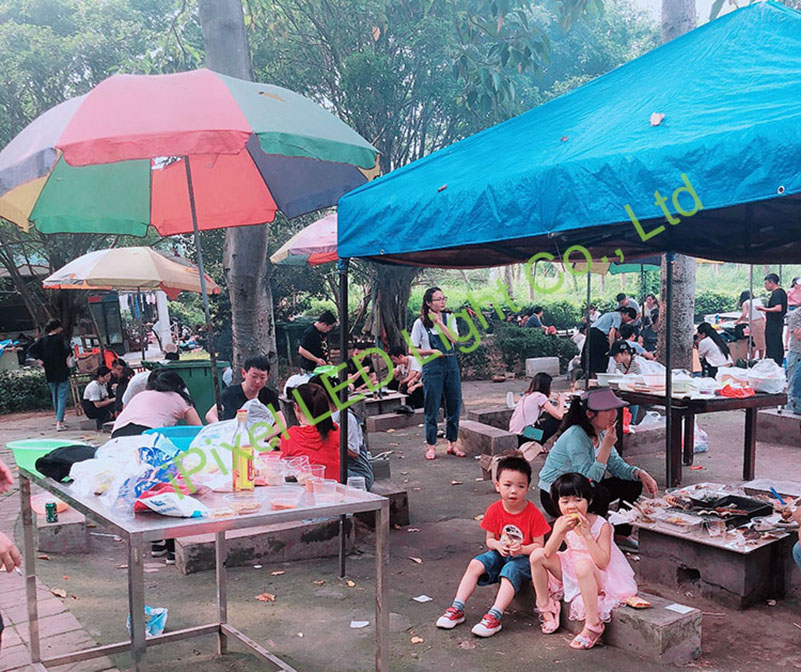 Barbecue activity in XiLi Lake