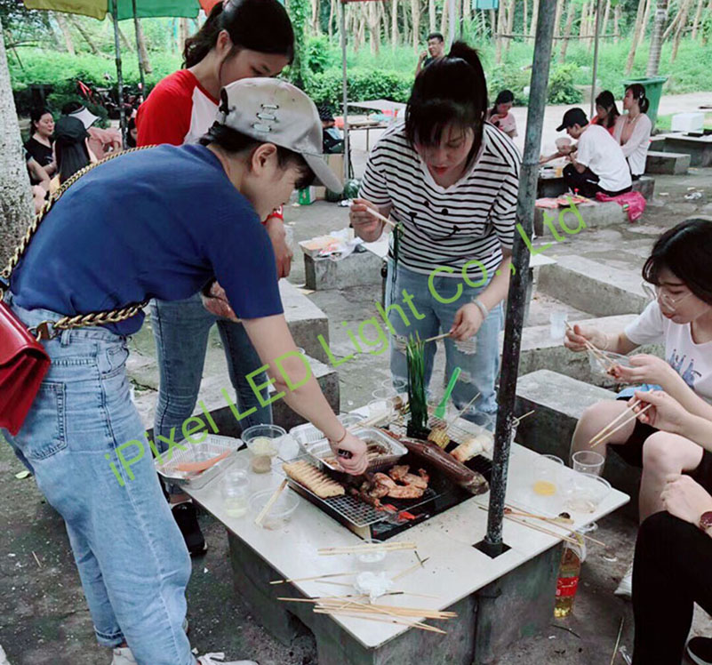 Barbecue activity in XiLi Lake
