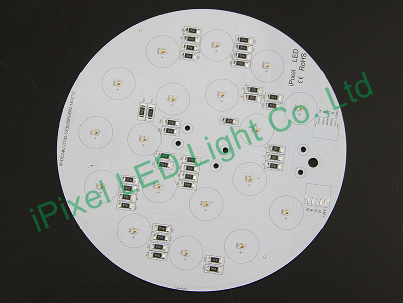 high power 180mm RGBW led round panel