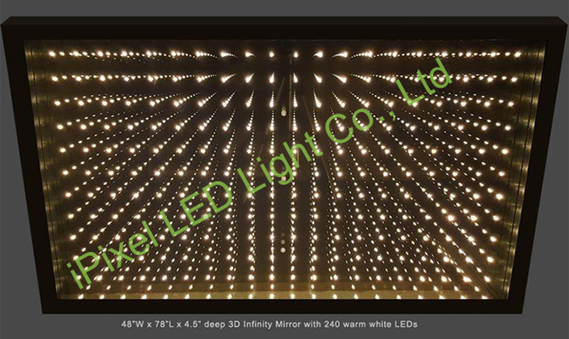 3D Infinity Mirror With Warm White LEDs