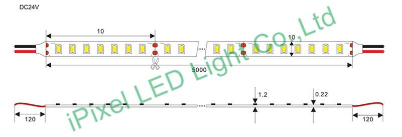 SMD2210 High density LED strip 700 LED/M