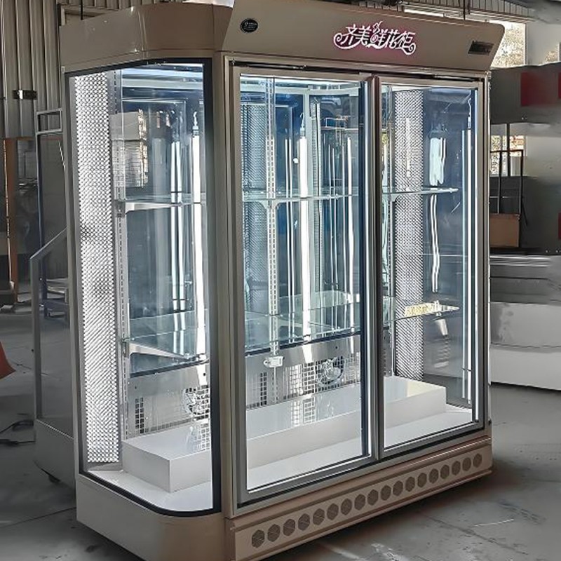 Display case with interior LEDs