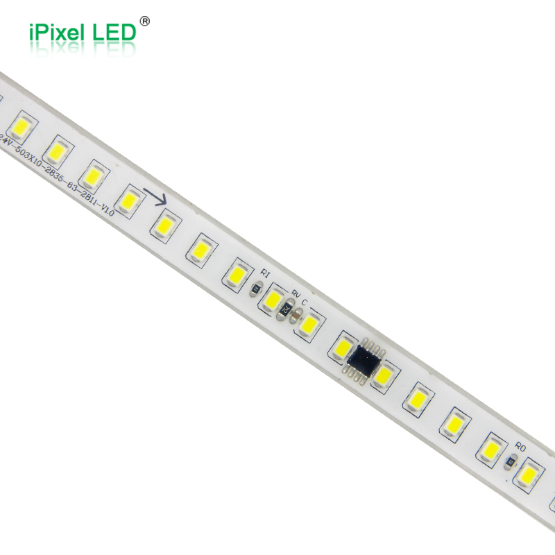 Auto Color Chasing White Color LED Strip 126LEDs/m DC24V