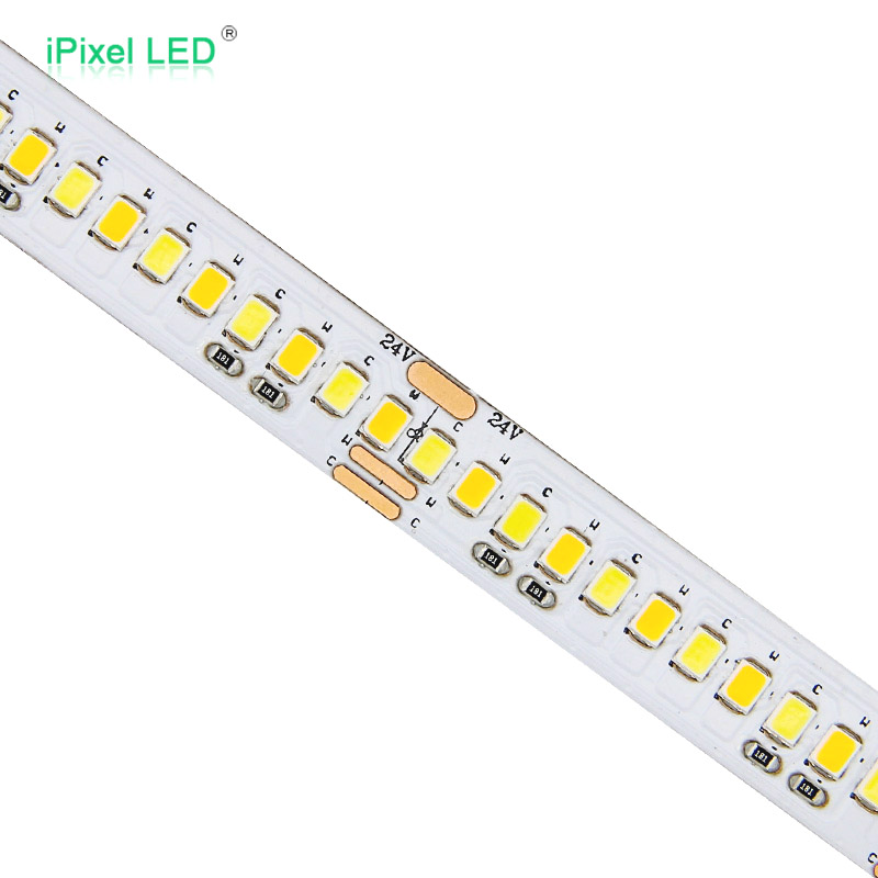 Dual color 12mm 2835 LED Tape Light 240LEDs/M DC24V