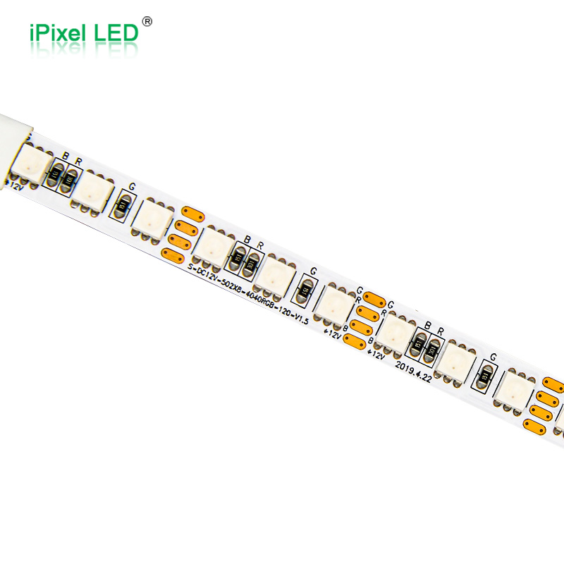 SMD 4040 RGB LED Strip 96LEDs/M DC12V/24V