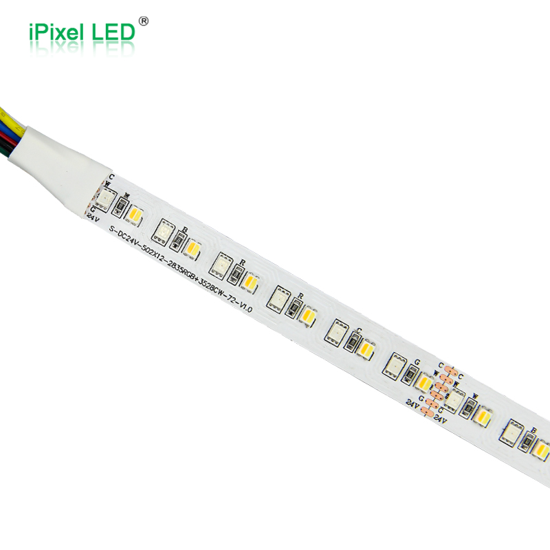 RGB+WW  flex led strip 144LEDs/m DC24V