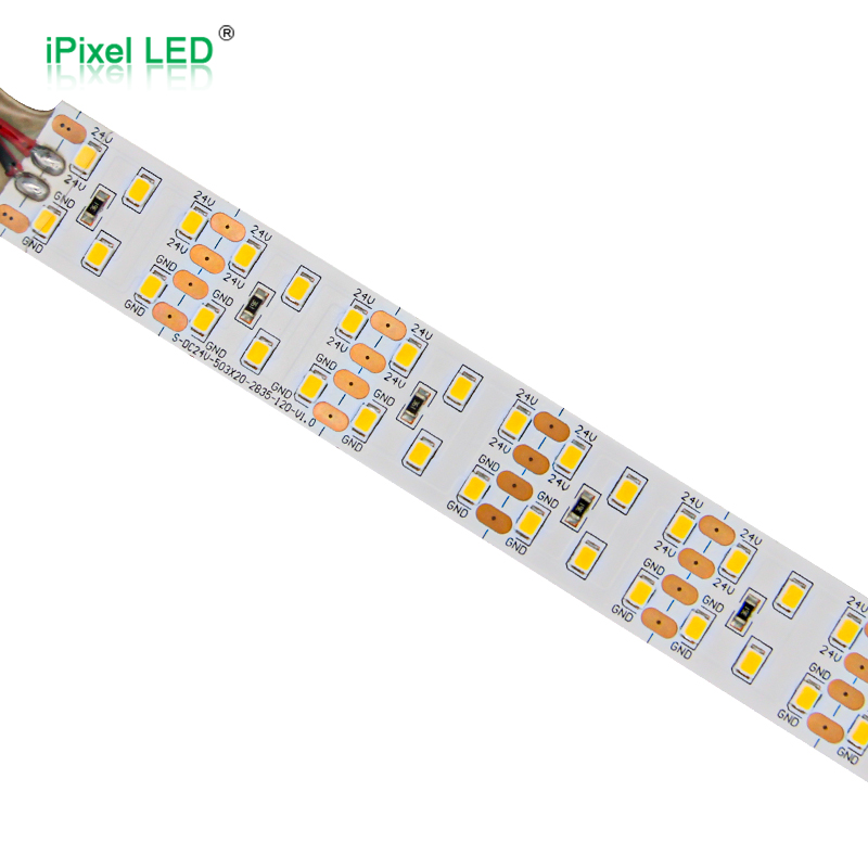 SMD2835 20mm Single Color Flex Led Strip 240LEDs/m DC24V