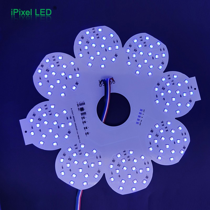 Flower shape LED rigid panel