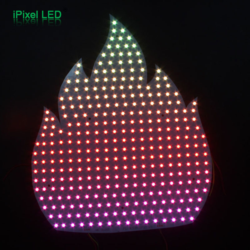 Flame Shape RGB Pixel Panel