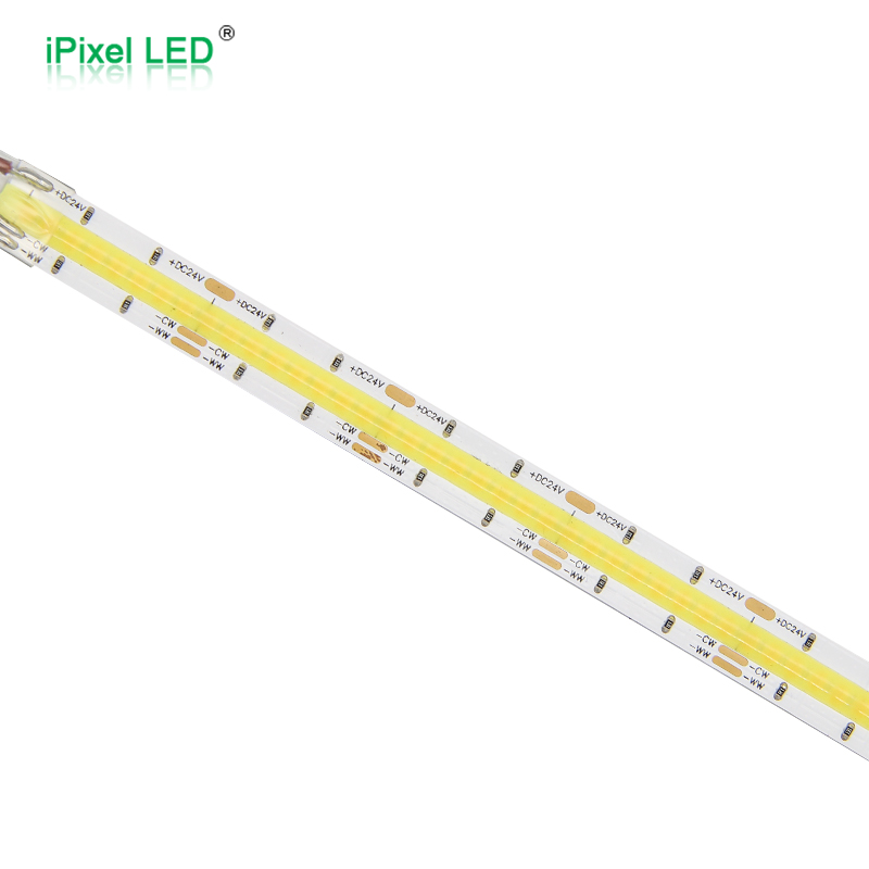 Dual Color CCT COB LED strip 640LEDs/m DC24V