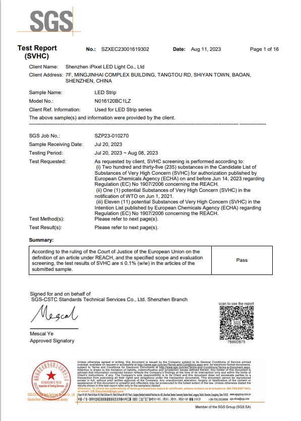 Certification