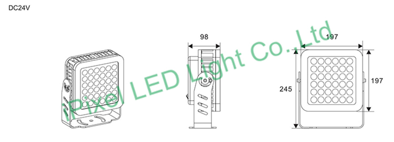 F197 RGB LED Flood light