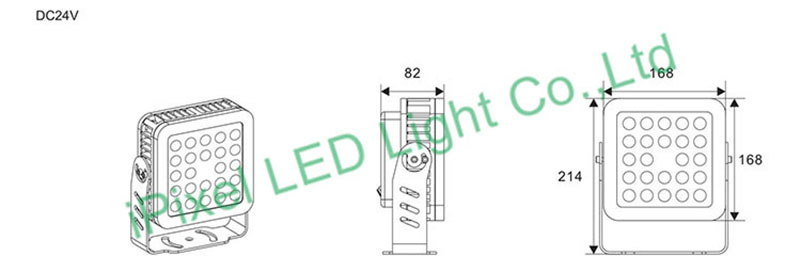 F168 RGB LED Flood light