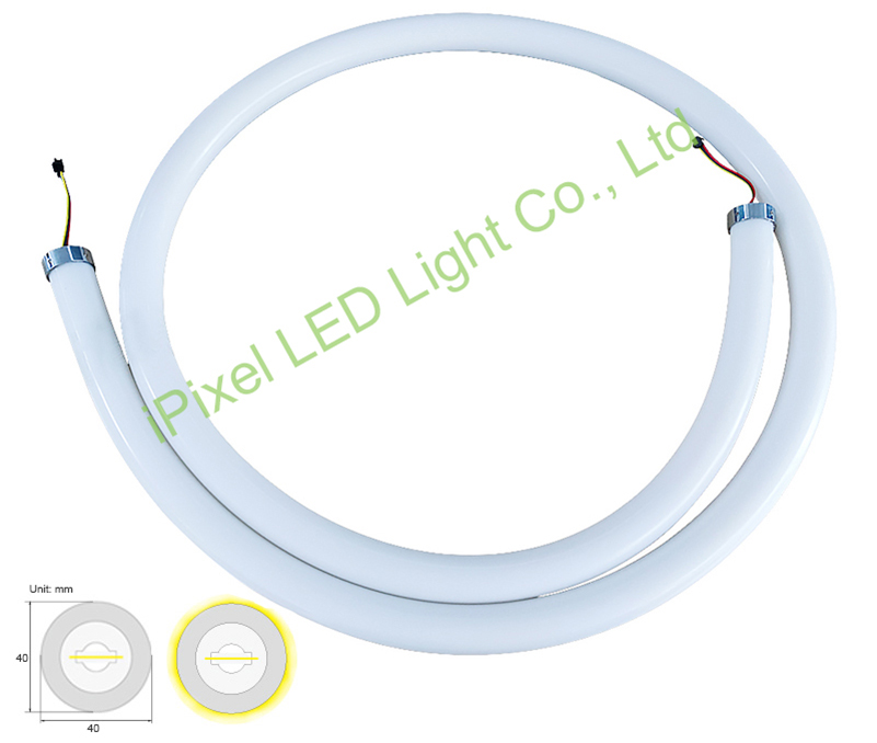 120 leds/m 360°view digital led neon tube