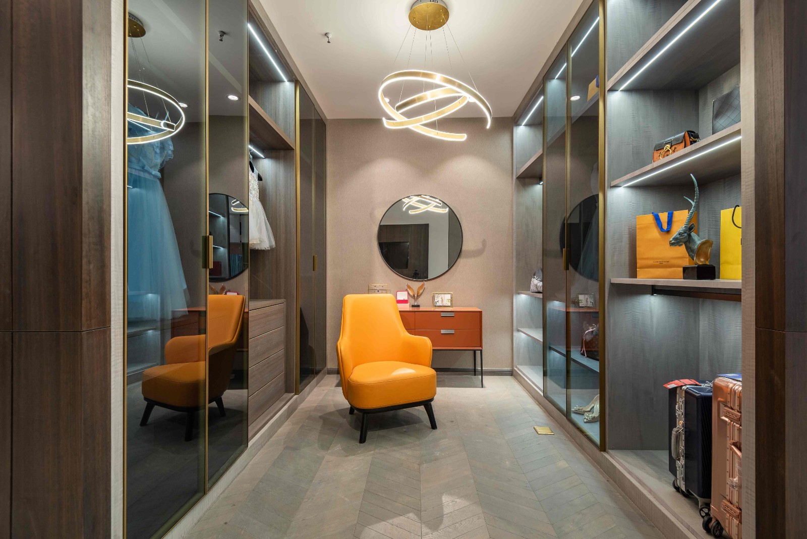 Furniture and cabinet LED lighting application in an Italian OEM project with annual volume of 10000 sets