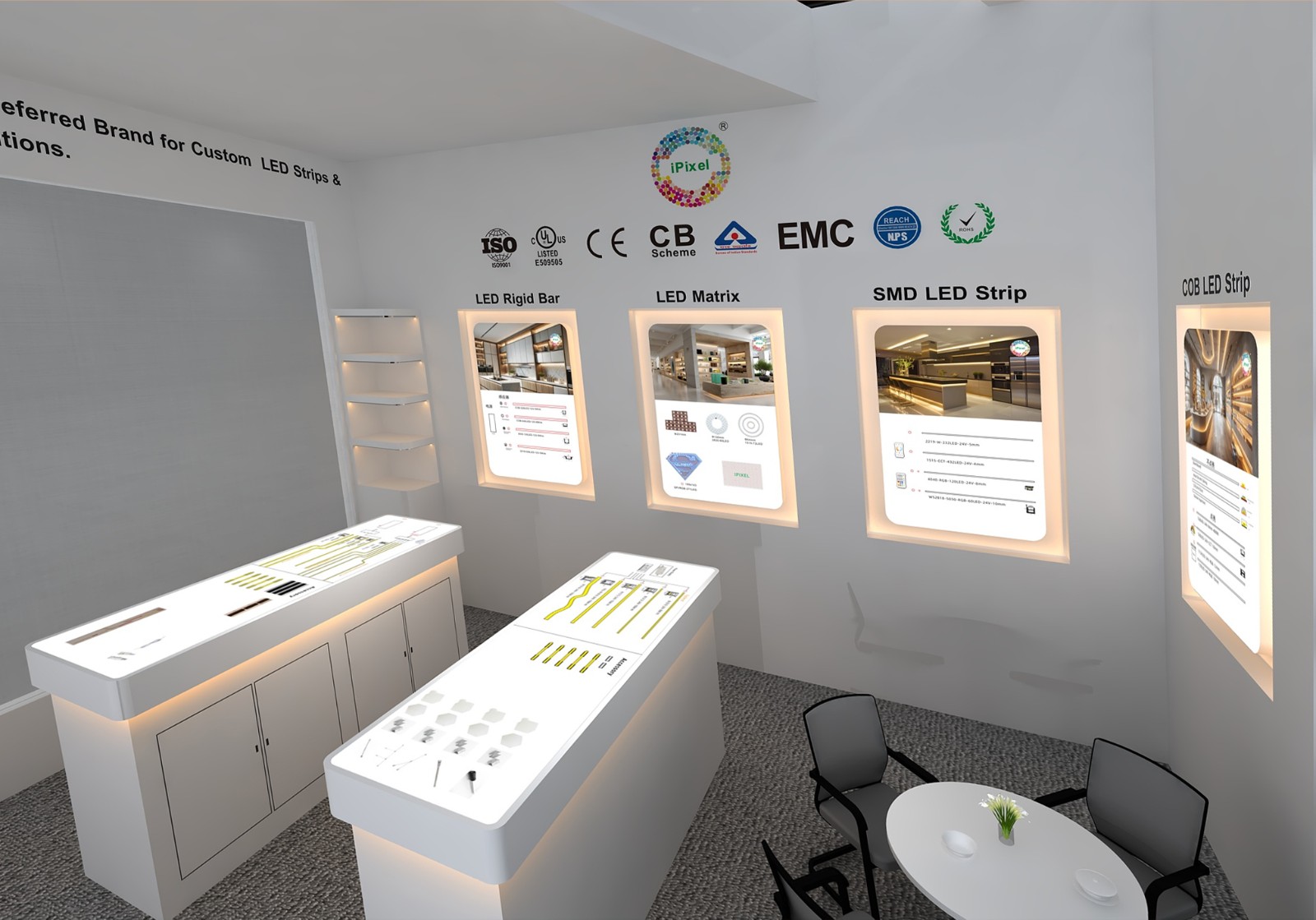 Linear LED lighting for professional and industrial applications